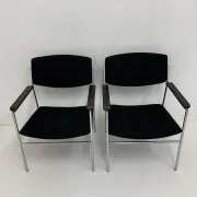 Gijs van der Sluis minimalist lounge chair, 1970s