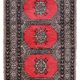 Tapis Bukhara Vintage Ouzbek, Années 1960, Élégance Traditionnelle