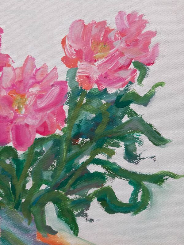 Bouquet de pivoines alla prima