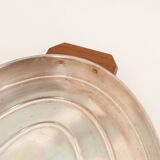 Art Deco silver-plated oval tray