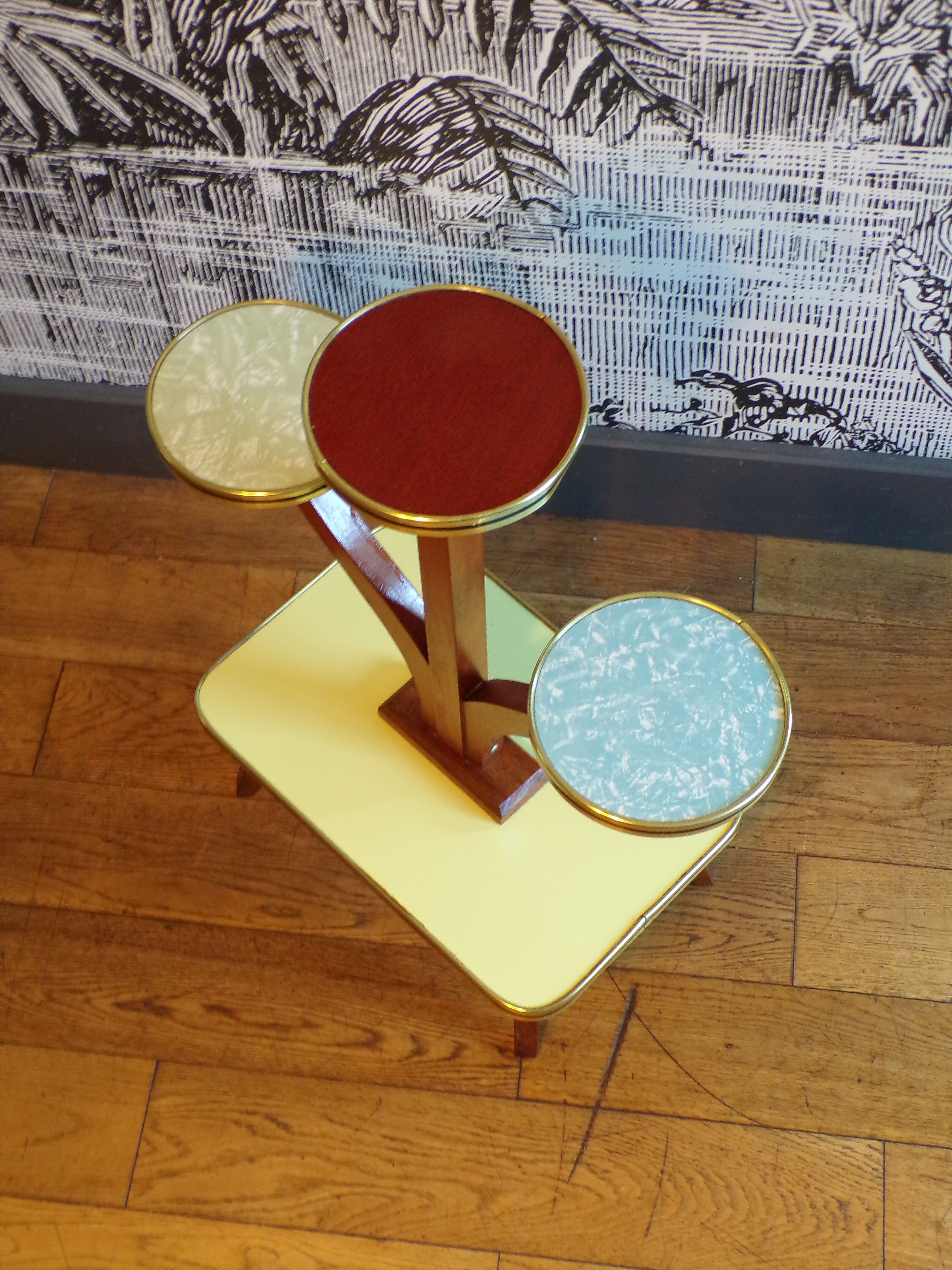 Porte-plante formica vintage