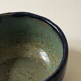 Glazed ceramic bowl/trinket dish, signed