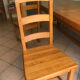 Solid oak dining table made by a craftsman cabinetmaker.