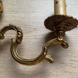 brass wall light