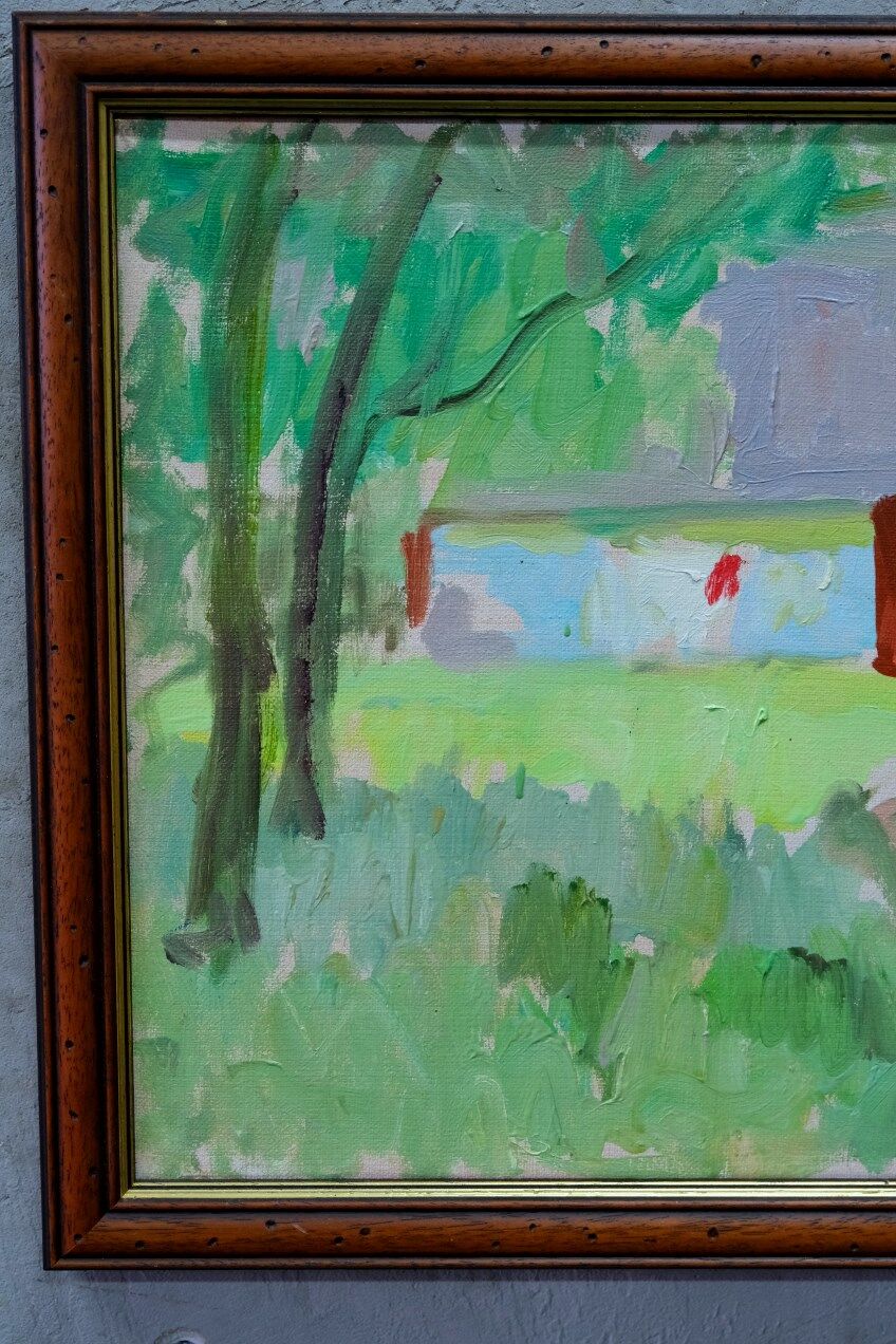 Swedish expressionist landscape, oil on canvas, 1970s, framed Inge Blomqvist (1923-2010)