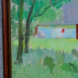 Swedish expressionist landscape, oil on canvas, 1970s, framed Inge Blomqvist (1923-2010)