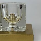 60s 70s Peill & Putzler Cube wall lamp ceiling lamp ice glass space design