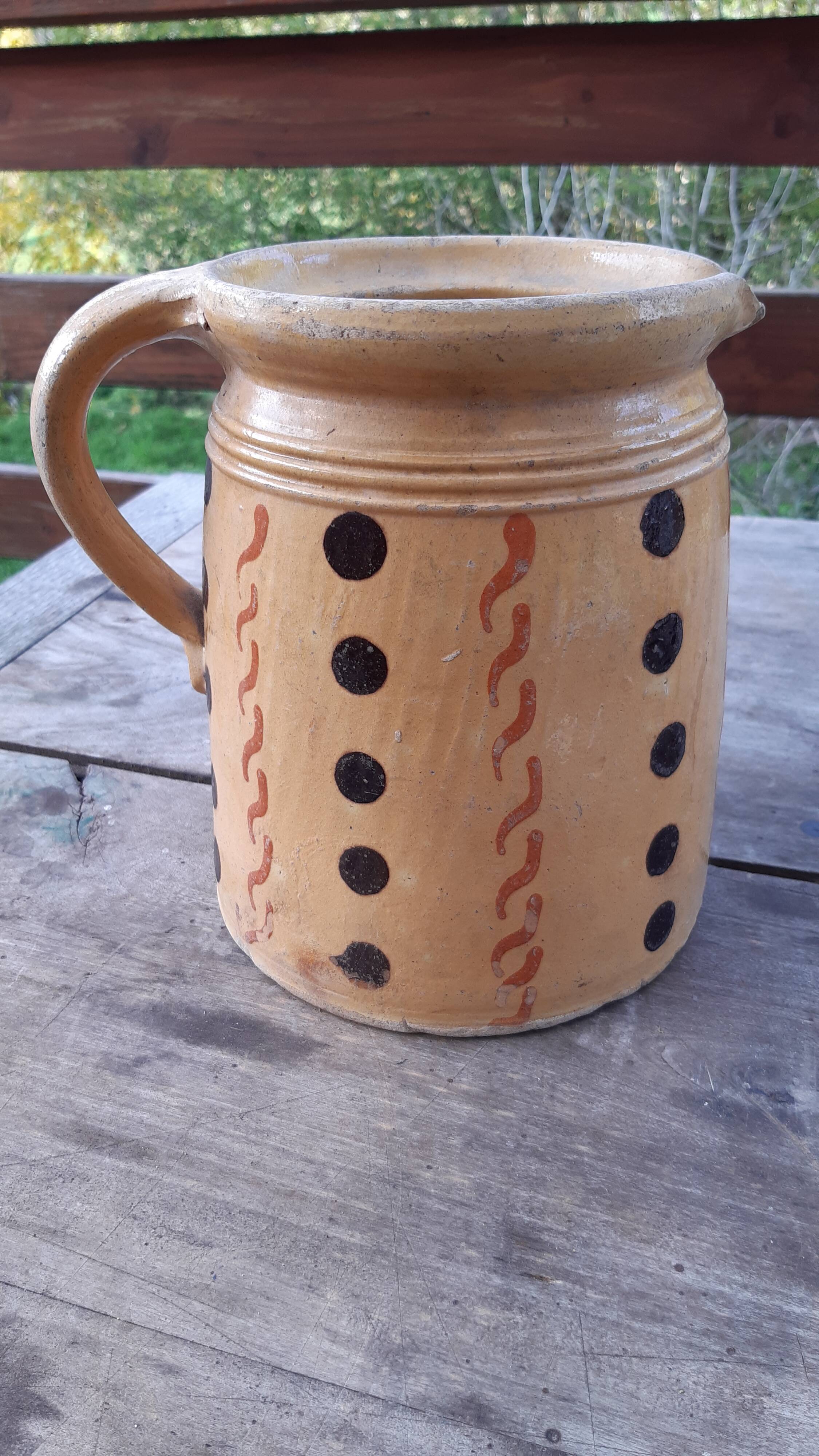 Terracotta jug early 20th century