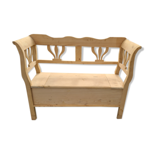 Banc coffre en sapin