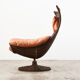 Gerard van den Berg Lounge Chair in Rattan and Leather for Montis 1970s