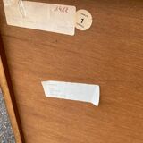 English display cabinet with 2 doors, mahogany imitation, 1990.