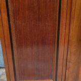 Ecole de Nancy : Grand buffet bibliothèque époque Art Nouveau en acajou