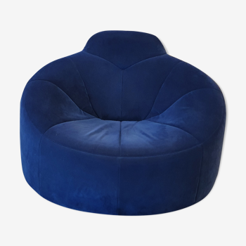 Pumpkin blue chair by Pierre Paulin