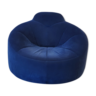 Pumpkin blue chair by Pierre Paulin