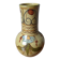 Handcrafted ceramic vase with floral decoration, Portuguese craftsmanship.