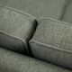 Mid-Century Cherry Wood Three-Seater Sofa