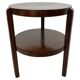 Round side table in Art Deco / functionalist style with shelf, by Thonet-Mundus.