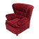 50s, Danish design, refurbished armchair, vintage velour