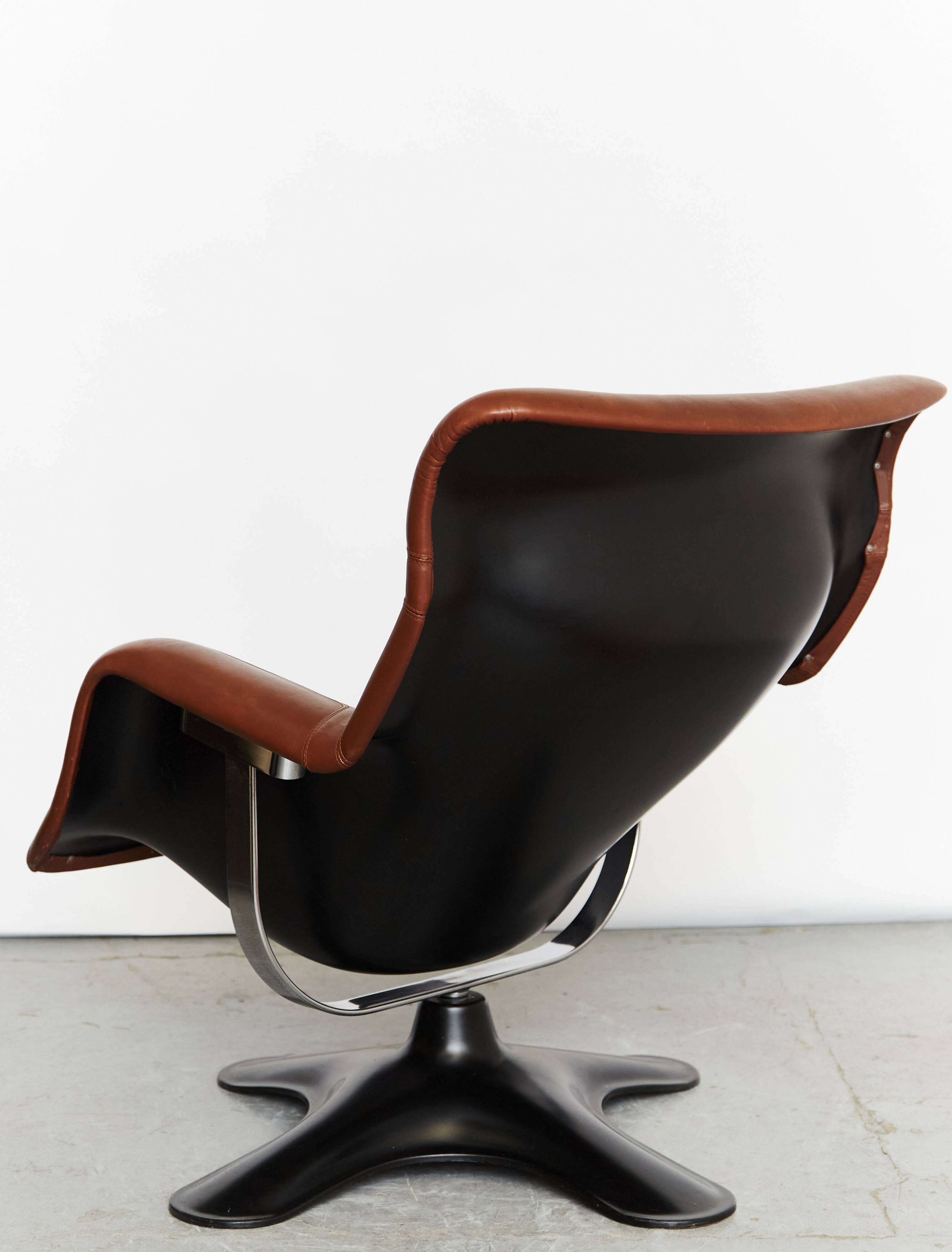 Yrjö Kukkapuro Karuselli Chair & Ottomane for Haimi, 1965