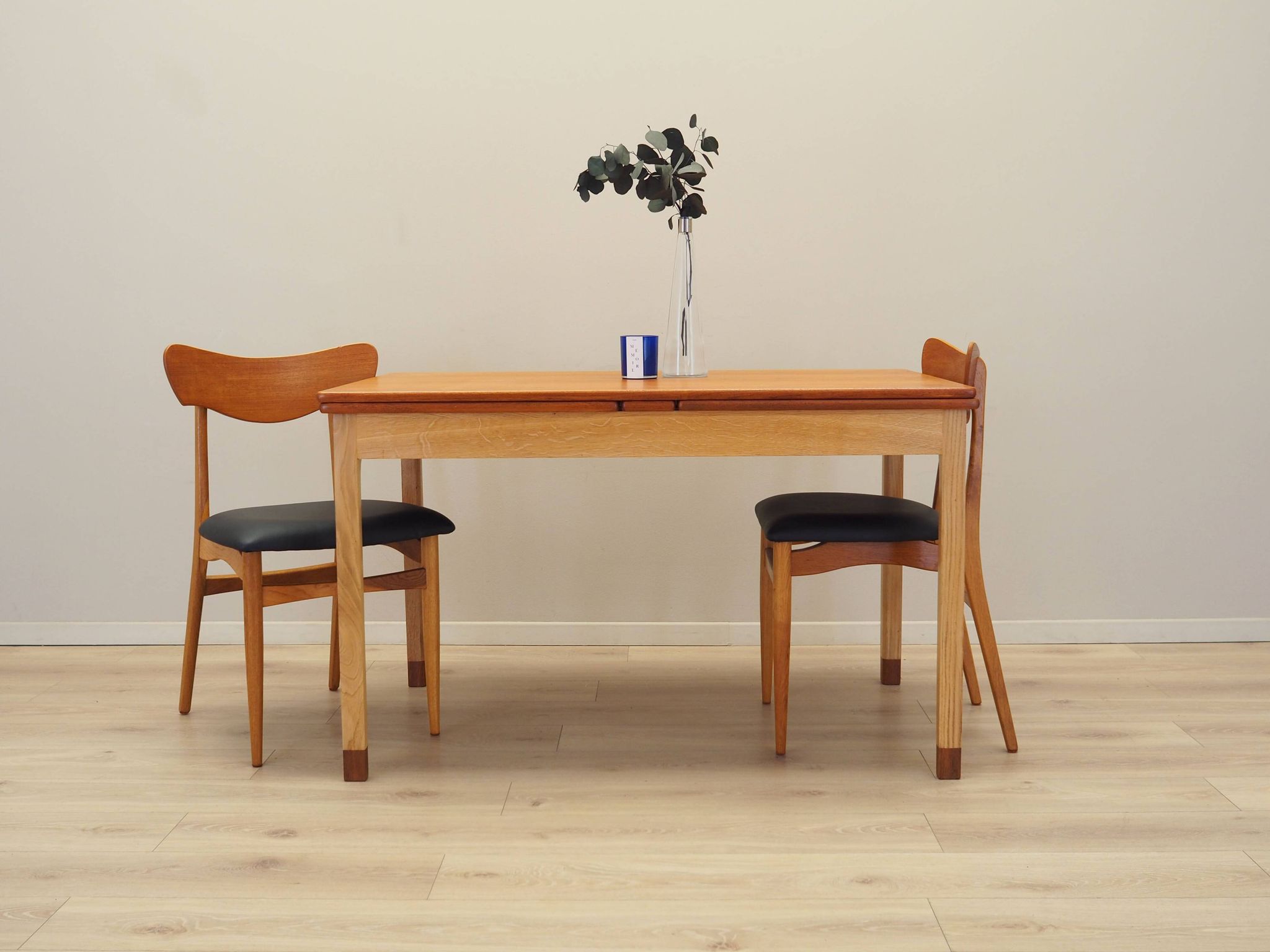 Table extensible, design danois, années 1970, fabricant : SKM