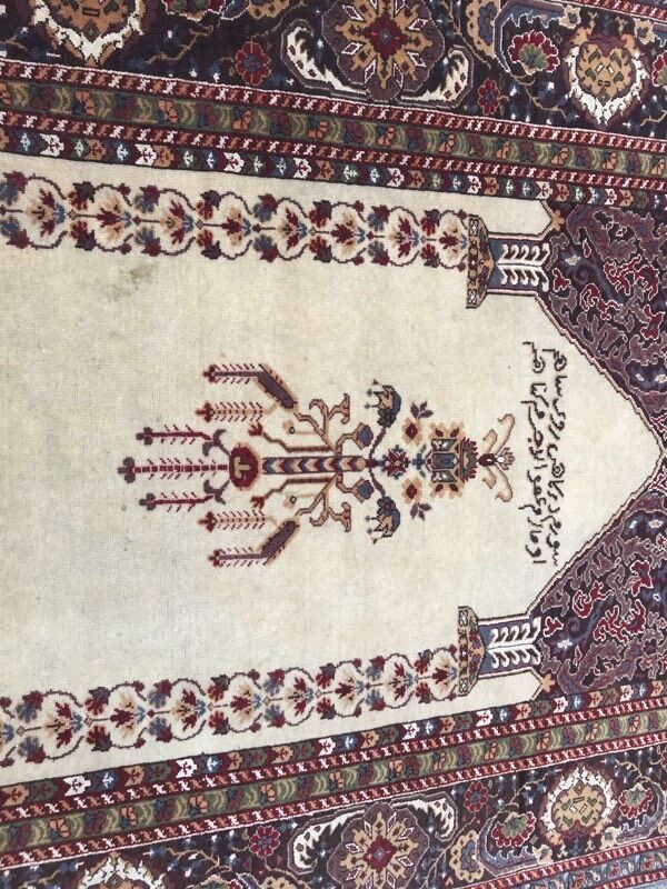Former Turkish carpet Panderma finely knotted hand 117 x 190 cm
