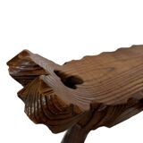 Vintage Spanish chair stool brutalist design