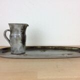 Flat set and pitcher CAB vintage ceramic