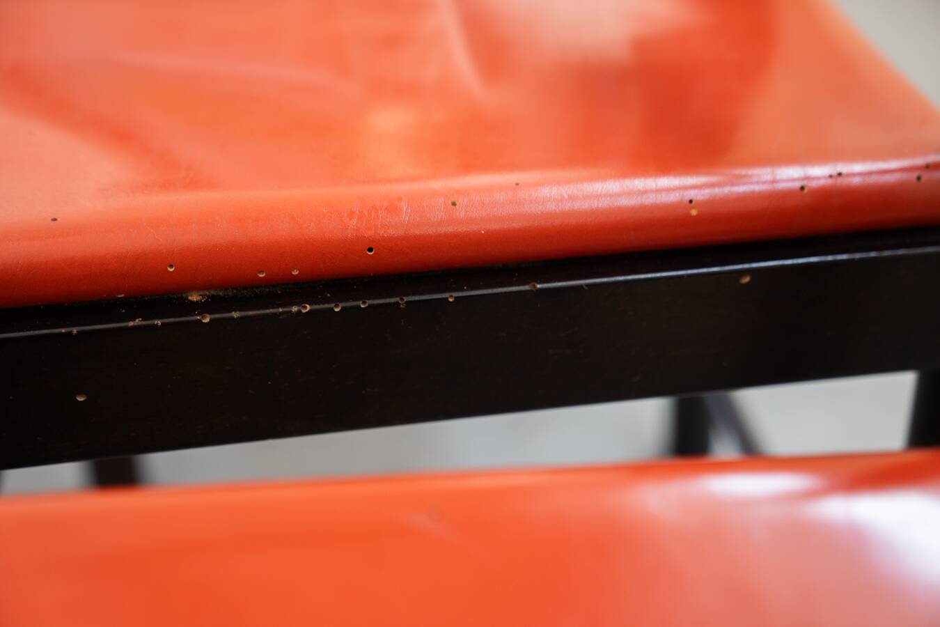 Table and 6 chairs mod. ibisco, 70's/80's