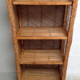 Vintage rattan shelf