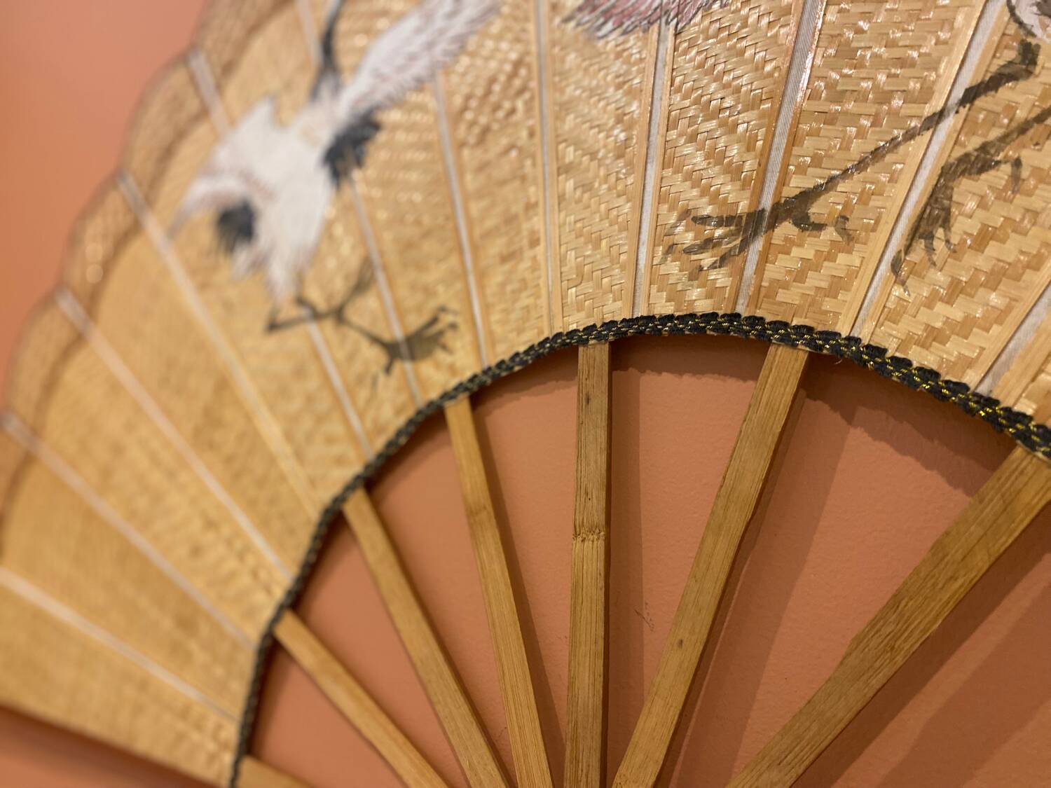 Giant bamboo and cane fan