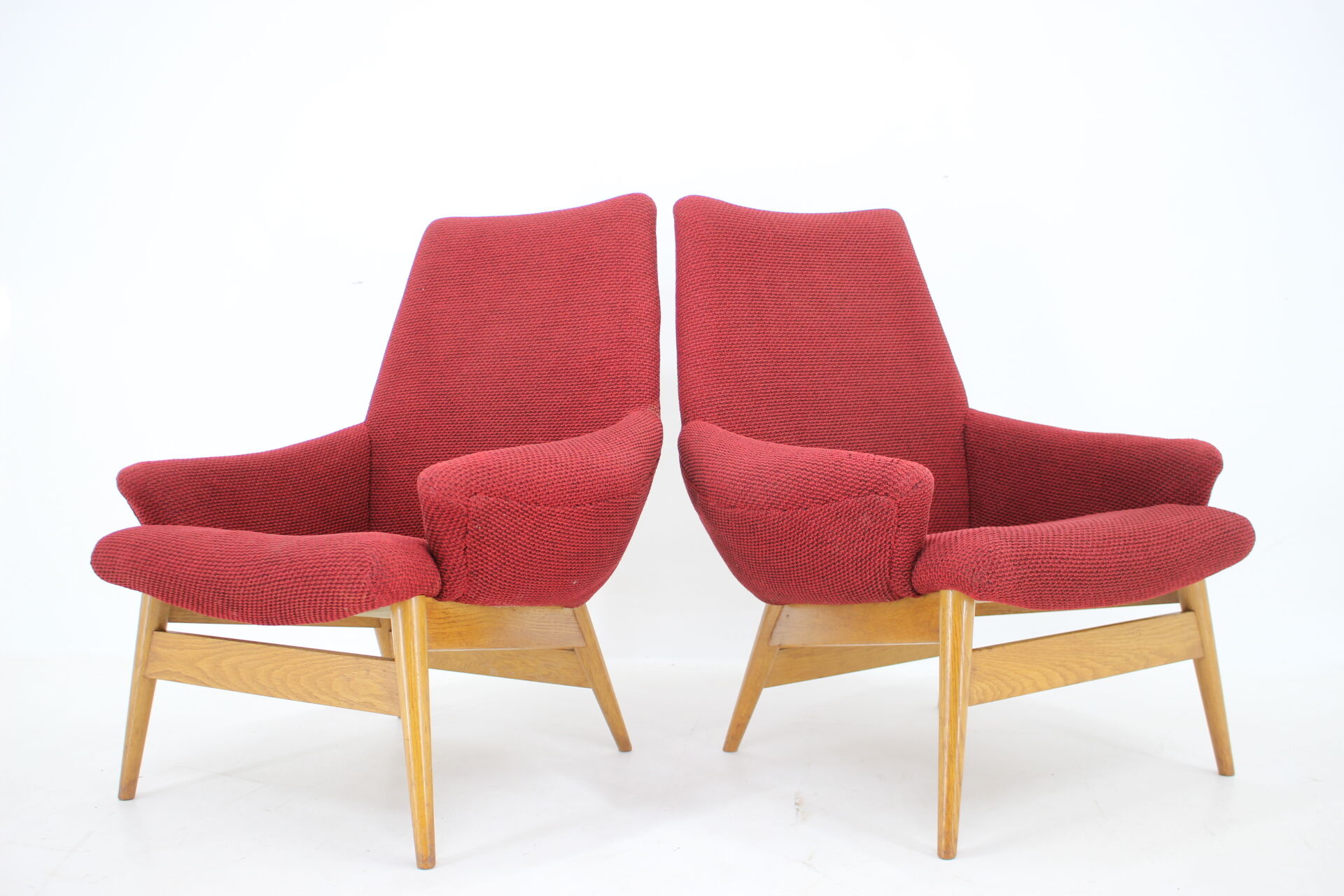 1960s Pair of Miroslav Navratil lounge Chairs, Czechoslovakia