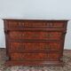 Neo-Renaissance Henri II chest of drawers in walnut burr