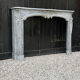 Louis XV fireplace in blue Turquin marble, 18th century.