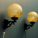 Bubble Glass Wall Lamps, Denmark 1960s, Set of 2