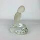Vintage moulded glass mermaid sculpture.