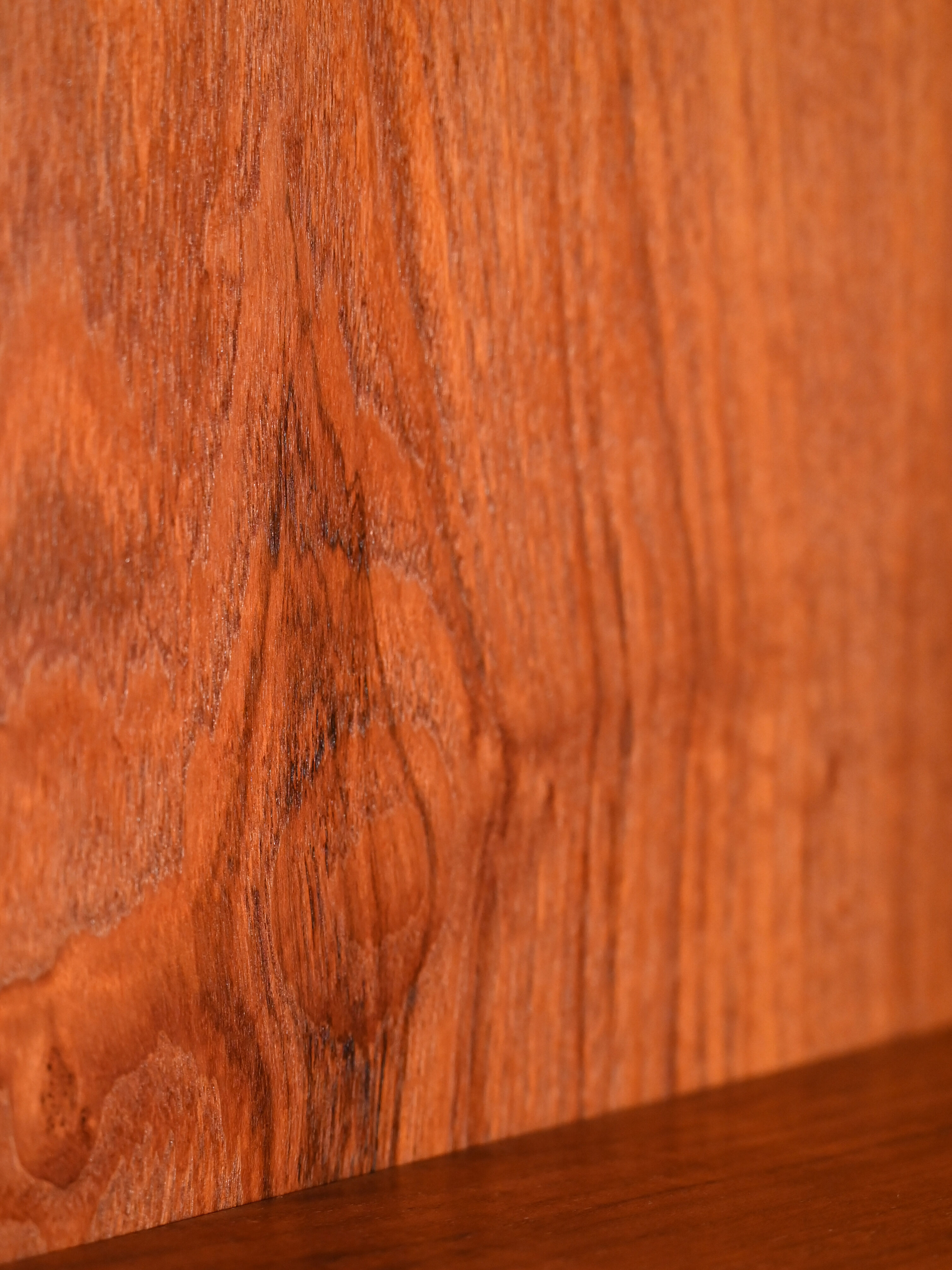 Scandinavian bookcase with pull-out desk