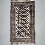 Vintage Persian Luri Gabbeh Rug 245x138 cm medium, shabby chic Red