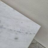 Antique cast iron and marble bistro restaurant table