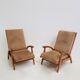 Pair of FS 134 Recliner chairs by Guy Besnard for Free Span, 1954