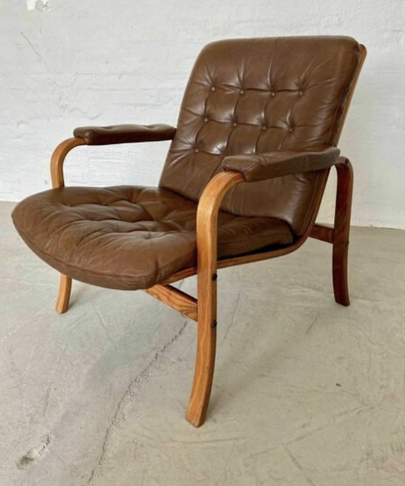 Vintage Retro Mid Century Scandinavian Gøte Møbler Lounge Chair By Nassjo Ab
