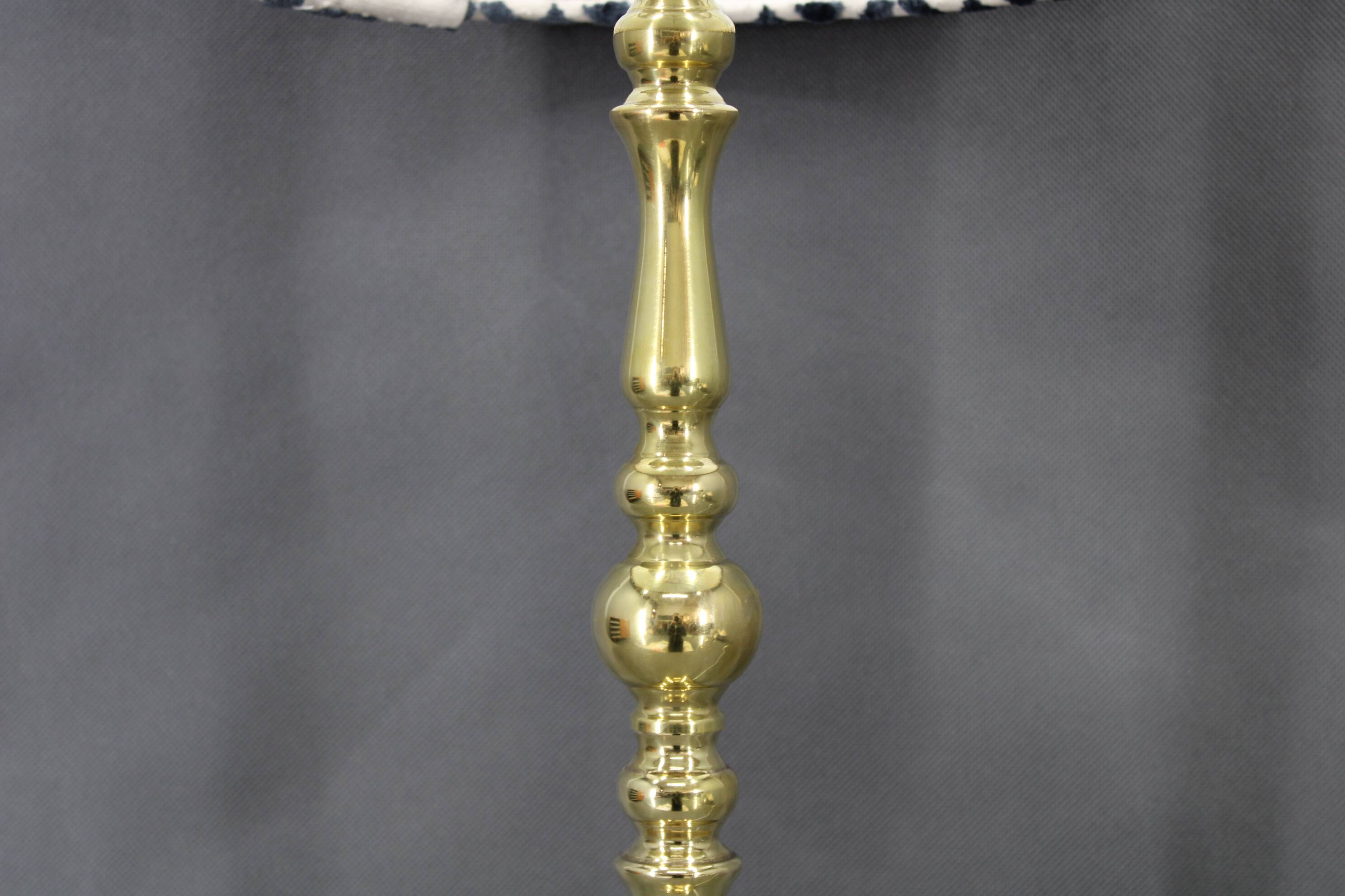 1960s  Pair of Large Brass Table Lamps by MS Belysnin, Denmark