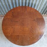 Round coffee table / side table in solid wood
