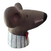 Tête de souris en plâtre signe baden collection allemagne