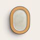 Vintage Pagnossin ceramic/glass plateau, oval, Italy.