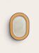Vintage Pagnossin ceramic/glass plateau, oval, Italy.