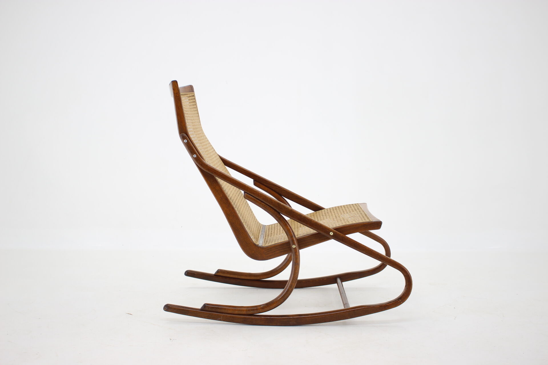 1960s Antonin Suman Bentwood Rocking Chair, Czechoslovakia