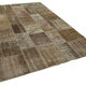 Handmade Anatolian Vintage 195 cm x 300 cm Brown Patchwork Carpet