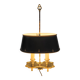 Lampe Bouillotte française verte et dorée des années 40