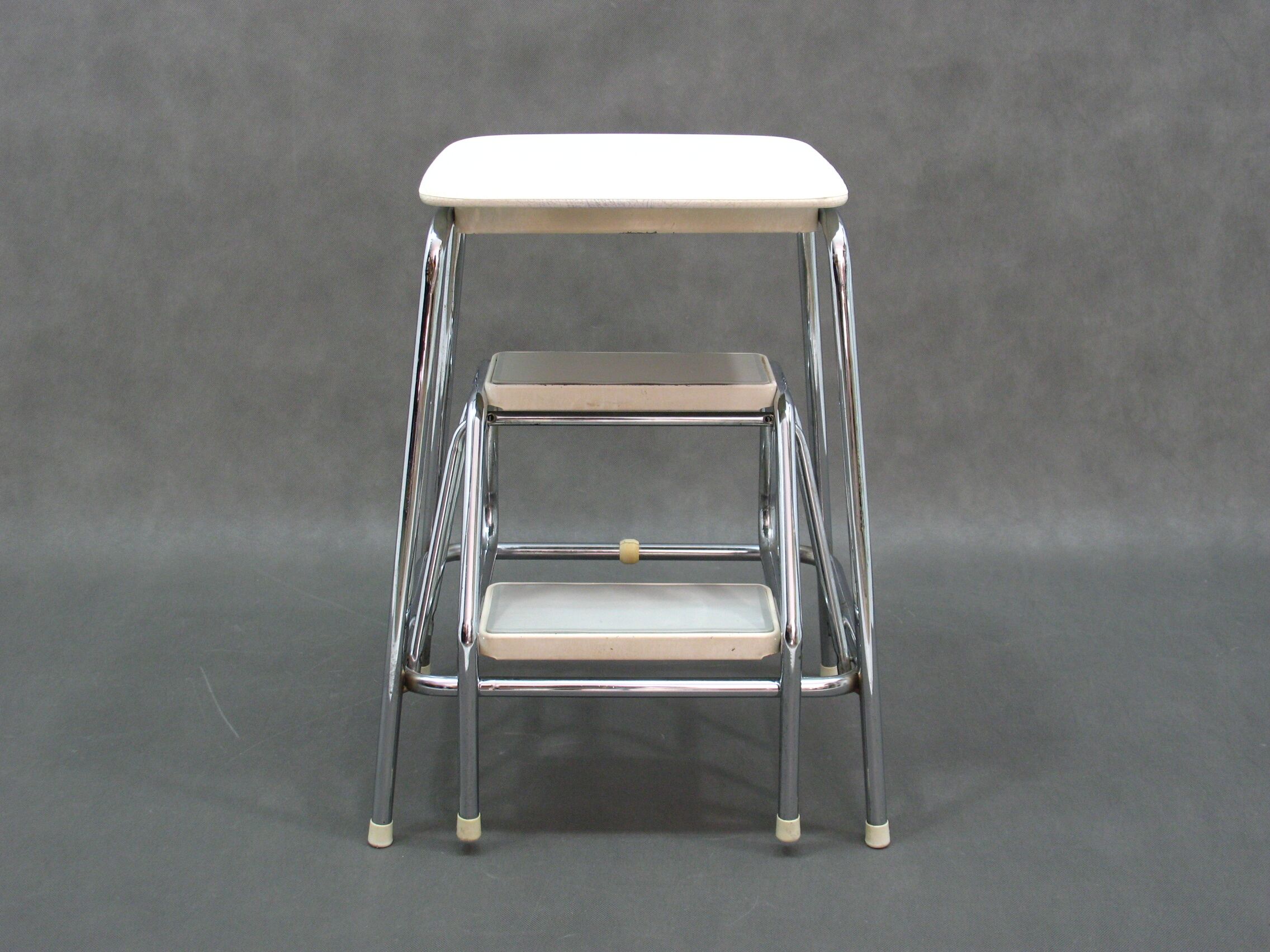 Vintage Metal Stool, 1980s