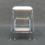 Vintage Metal Stool, 1980s